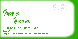 imre hera business card